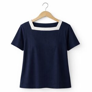 Liz Claiborne Navy Classic Tailored Top Size Lg